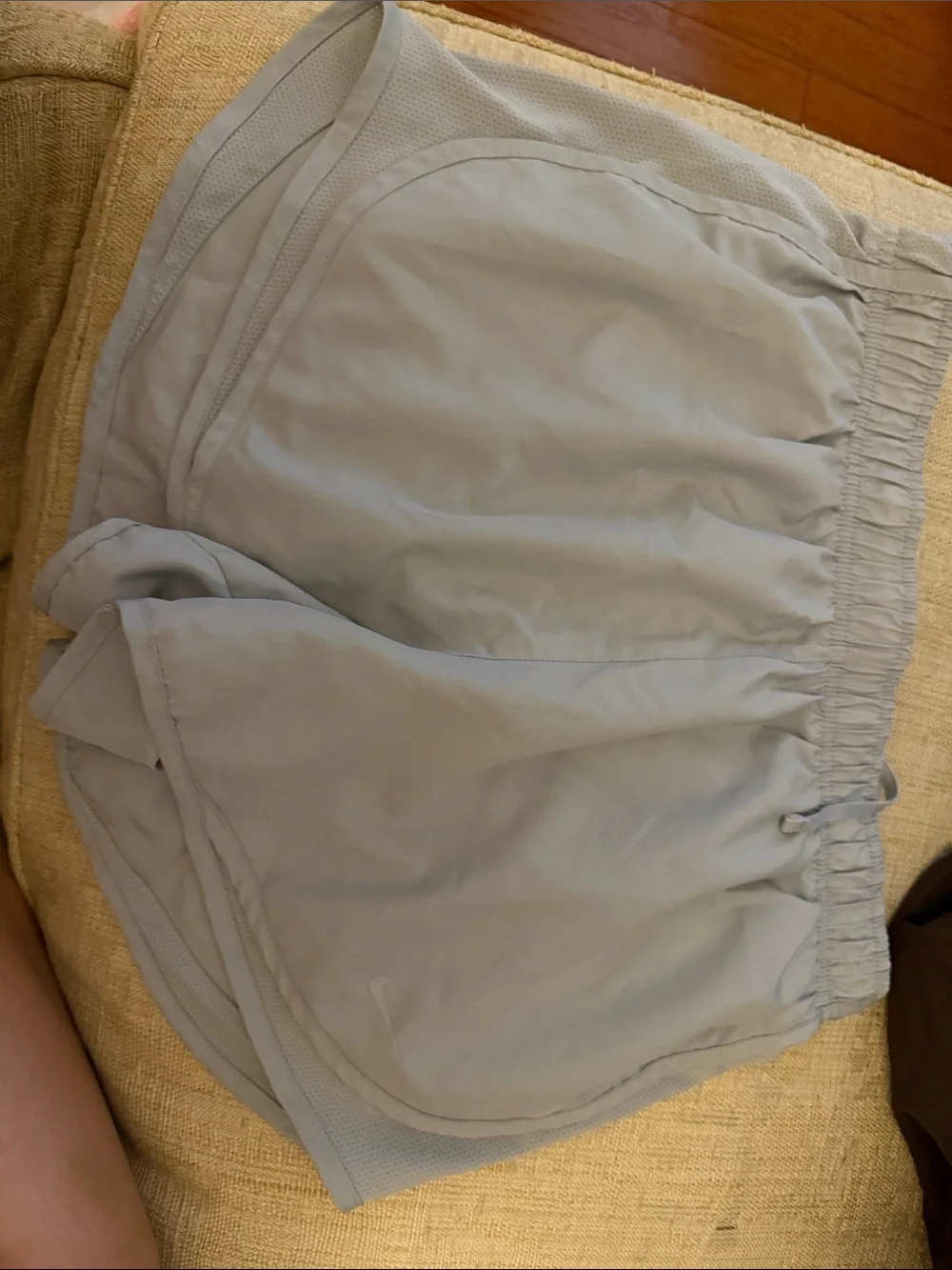 Nike Women's Light Gray Athletic Running Shorts